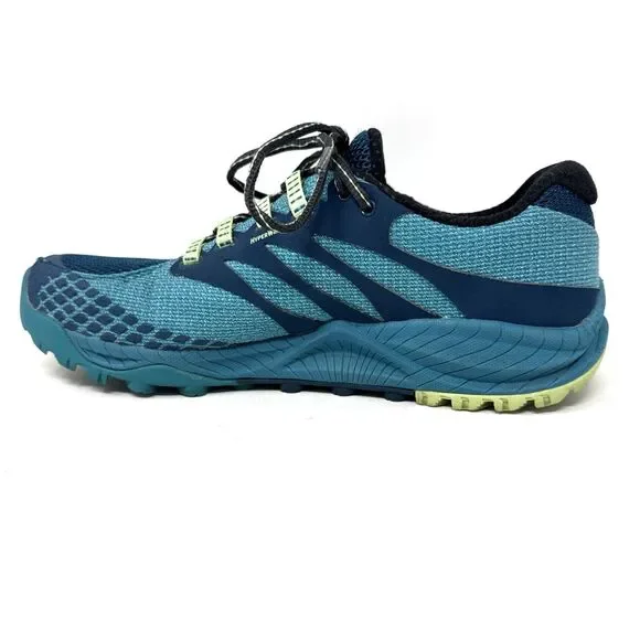 Merrell All Out Charge Trail Running Shoes Womens Sz 9.5 HyperWrap360 Blue Green - Picture 7 of 14